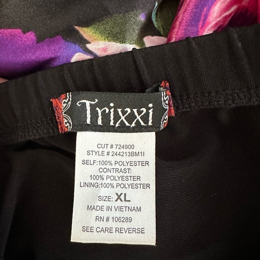 Trixxi Strapless Floral Mini-Dress XL - Picture 7 of 8